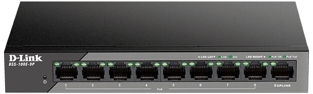 Коммутатор D-Link DSS-100E-9P/B1A