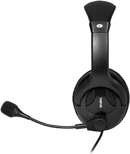 Мультимедийные стереонаушники с микрофоном SVEN AP-675MV, черный Sven AP-675MV
