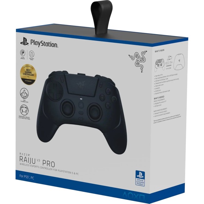Игровой контроллер Razer Raiju V3 Pro for PS5 & PC - Black Razer RZ06-05580100-R3G1 Игровой контроллер Razer Raiju V3 Pro for PS5 & PC - Black Razer RZ06-05580100-R3G1