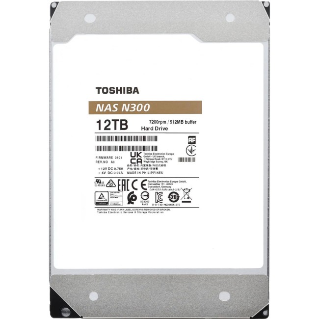 Жесткий диск Toshiba N300 NAS 12Tb (HDWG51CXZSTA) Жесткий диск Toshiba N300 NAS 12Tb (HDWG51CXZSTA)