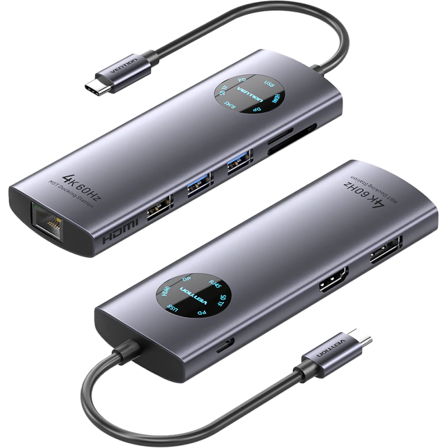 Мультифункциональный хаб Vention USB-C 9 в 1 Vention TQUHB Мультифункциональный хаб Vention USB-C 9 в 1 Vention TQUHB