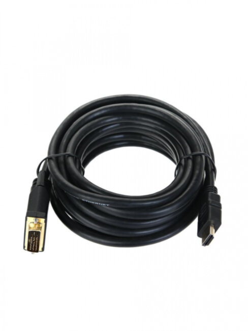 Кабель HDMI to DVI-D (19M -25M) 5м, TV-COM <LCG135E-5M> TV-COM HDMI (m) - DVI-D (m) 5м