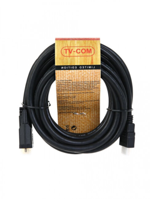 Кабель HDMI to DVI-D (19M -25M) 5м, TV-COM <LCG135E-5M> TV-COM HDMI (m) - DVI-D (m) 5м