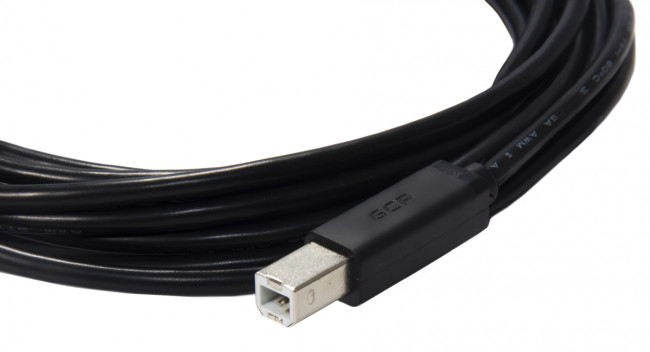 GCR Кабель 1.8m USB 2.0, AM/BM, черный, 28/28 AWG, экран, армированный, морозостойкий, GCR-UPC5M-BB2S-1.8m Greenconnect USB 2.0 AM - USB 2.0 BM 1.8 м