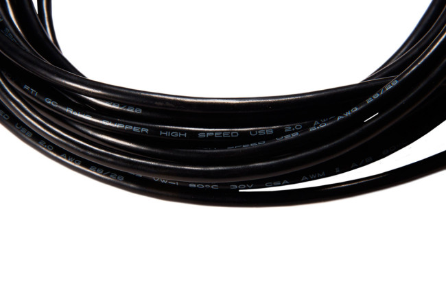 GCR Кабель 1.8m USB 2.0, AM/BM, черный, 28/28 AWG, экран, армированный, морозостойкий, GCR-UPC5M-BB2S-1.8m Greenconnect USB 2.0 AM - USB 2.0 BM 1.8 м