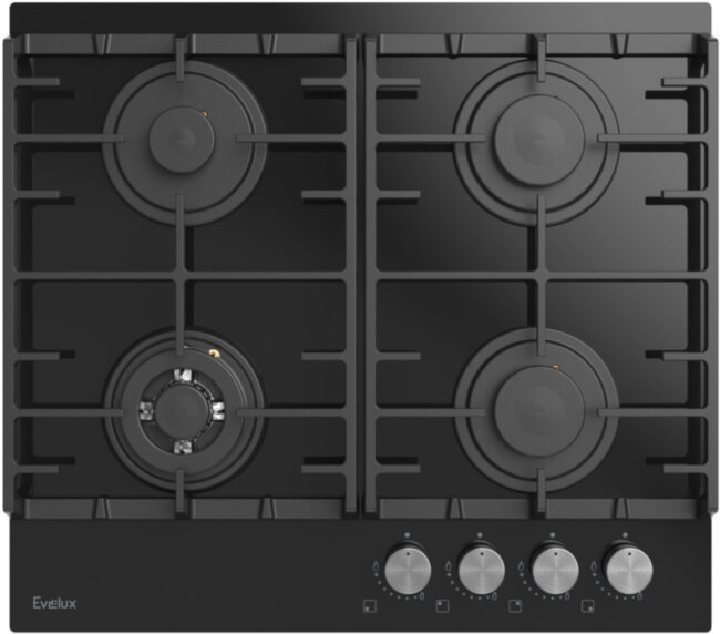 Встраиваемая варочная панель газовая EVELUX EVELUX HEG 650 BG Встраиваемая варочная панель газовая EVELUX EVELUX HEG 650 BG
