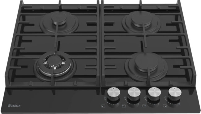 Встраиваемая варочная панель газовая EVELUX EVELUX HEG 650 BG Встраиваемая варочная панель газовая EVELUX EVELUX HEG 650 BG