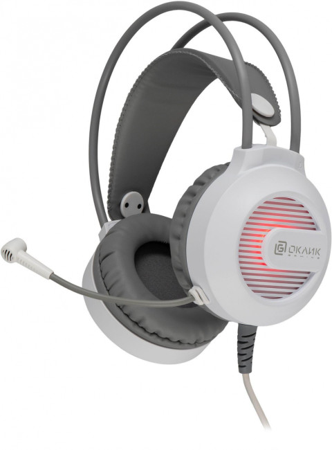 Наушники с микрофоном Oklick HS-L300G белый 2.2м мониторные оголовье (1796952) Oklick 1796952
