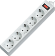 Сетевой фильтр Defender ES 5 5 м, белый, 5 розеток Defender ES 5 White (5 м, 5 розеток)