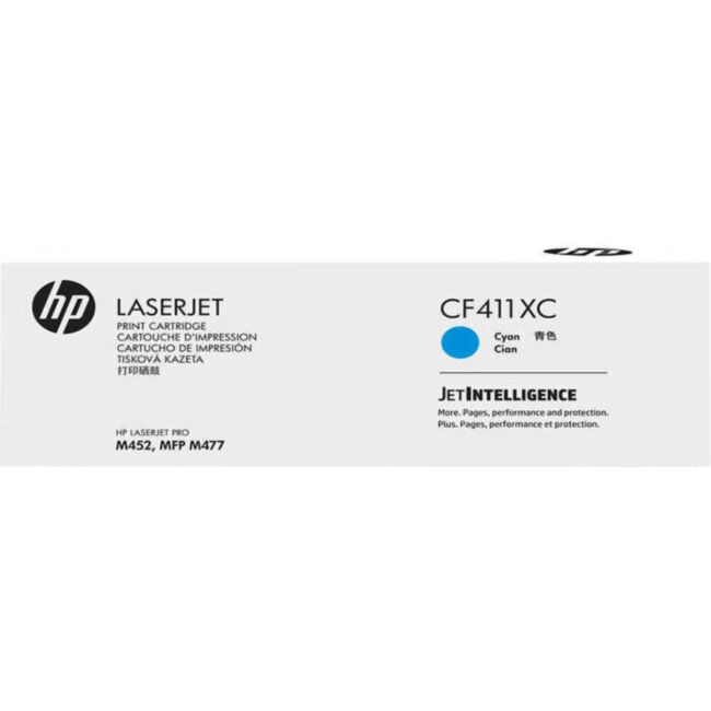 Тонер-картридж HP 410X Cyan LaserJet Contract Toner Cartridge (CF411XC)