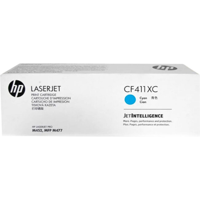 Тонер-картридж HP 410X Cyan LaserJet Contract Toner Cartridge (CF411XC)