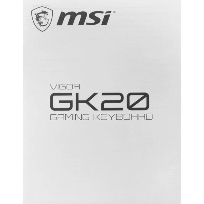 Клавиатуры MSI VIGOR GK20 RU Клавиатуры MSI VIGOR GK20 RU