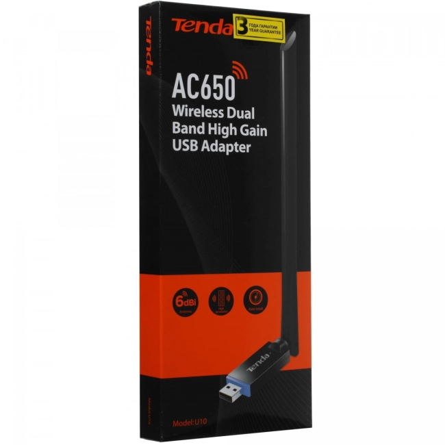 Адаптер Wi-Fi Tenda U10 Адаптер Wi-Fi Tenda U10