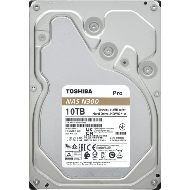Жесткий диск Toshiba N300 Pro NAS 10Tb (HDWG71AXZSTB) Жесткий диск Toshiba N300 Pro NAS 10Tb (HDWG71AXZSTB)
