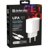 Defender Сетевой адаптер UPA-121 20W, USB C,кабель Type-C,белый Defender 83222 Defender Сетевой адаптер UPA-121 20W, USB C,кабель Type-C,белый Defender 83222