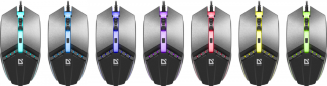 Defender Проводная оптическая мышь Digit MB-690 7цветов,4кнопки,800-1200dpi Defender Digit MB-690