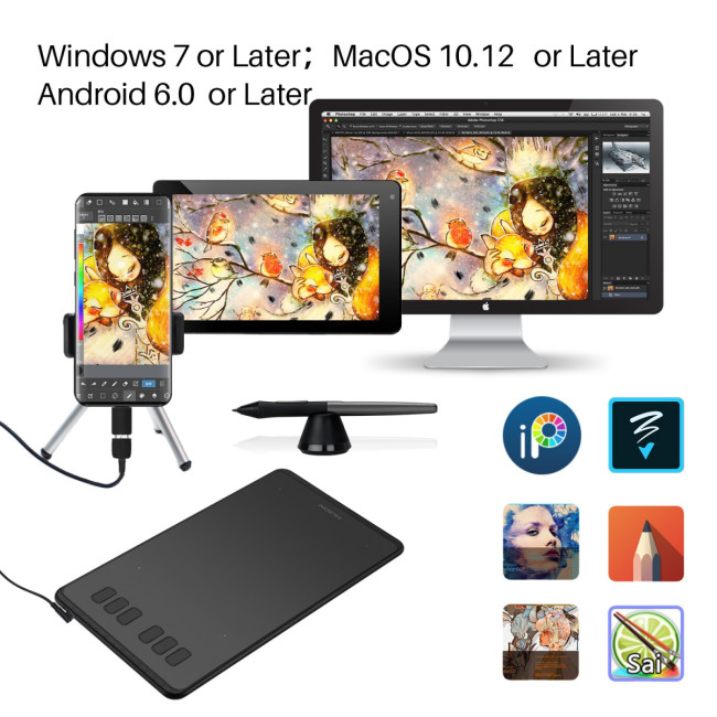 Графический планшет Huion INSPIROY H640P Графический планшет Huion INSPIROY H640P