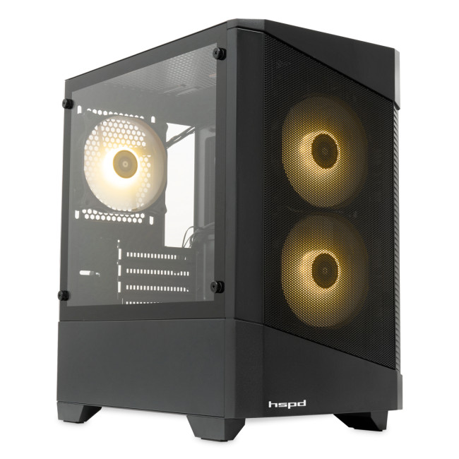 Корпус без блока питания HSPD M330-TGBK-ARGB