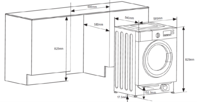 Встраиваемые стиральные машины Graude Встраиваемая стиральная машина GRAUDE EWTA 80.0