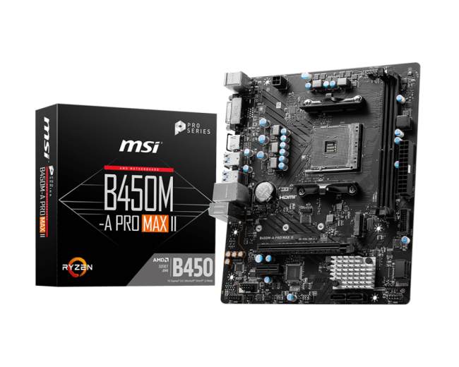Материнская плата MSI B450M-A PRO MAX II Материнская плата MSI B450M-A PRO MAX II