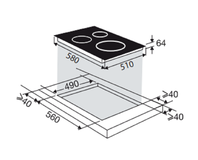 Варочная поверхность Brandt Brandt BPI3641PB