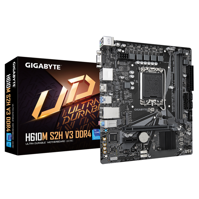 Материнская плата Gigabyte H610M S2H V3 DDR4 Материнская плата Gigabyte H610M S2H V3 DDR4