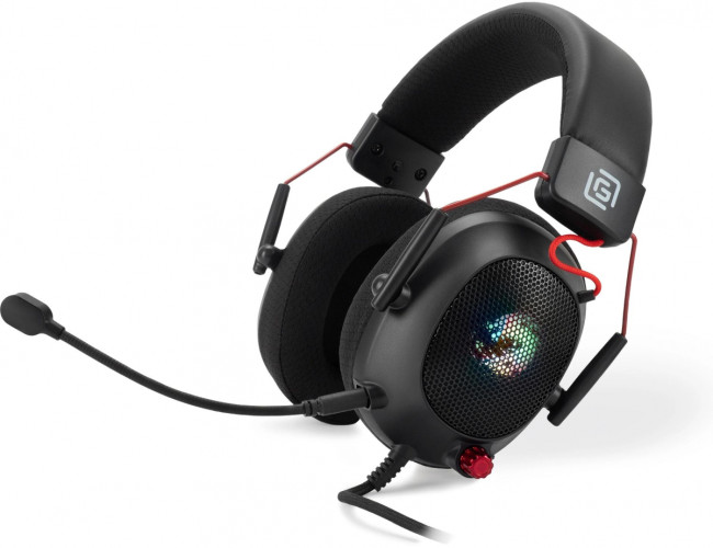 Наушники с микрофоном Oklick HS-L305G черный/красный 2м мониторные оголовье (2060511) Oklick 2060511 Наушники с микрофоном Oklick HS-L305G черный/красный 2м мониторные оголовье (2060511) Oklick 2060511