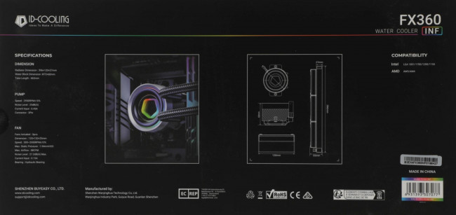 Система водяного охлаждения ID-COOLING FX360 INF Система водяного охлаждения ID-COOLING FX360 INF