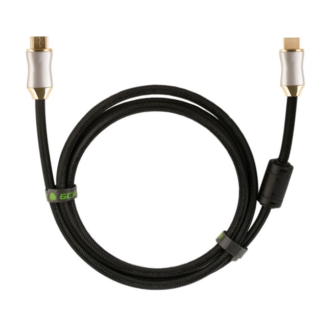Greenconnect Кабель 1.0m HDMI версия 2.0, HDR 4:2:2, Ultra HD, 4K 60 fps 60Hz/5K*30Hz, 3D, AUDIO, 18.0 Гбит/с, 28/28 AWG, OD7.3mm, тройной экран, черный нейлон, DELUX, GCR-51280 Greenconnect HDMI (m) - HDMI (m) 1м