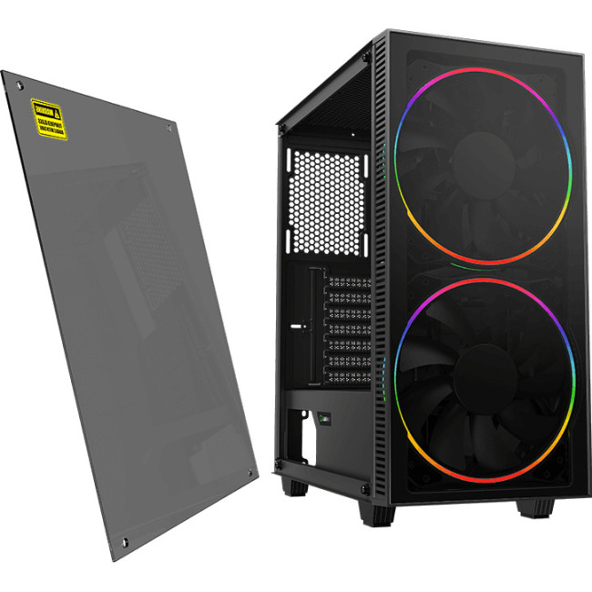 Компьютерный корпус, без блока питания ATX GameMax Black Hole Компьютерный корпус, без блока питания ATX GameMax Black Hole