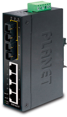 ISW-621TS15 коммутатор для монтажа в DIN рейку Коммутатор PLANET ISW-621TS15