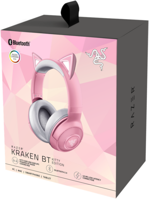 Гарнитура Razer Kraken BT - Kitty Edition - Quartz Razer Kraken BT Kitty Edition Гарнитура Razer Kraken BT - Kitty Edition - Quartz Razer Kraken BT Kitty Edition