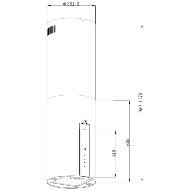 Вытяжка KORTING KORTING KHA 35808 DN Cylinder Вытяжка KORTING KORTING KHA 35808 DN Cylinder