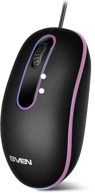 Мышь SVEN RX-90 чёрная (2+1кл., 1000 DPI, блист.) Sven SV-020644