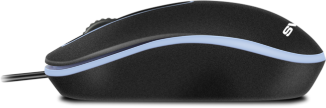 Мышь SVEN RX-90 чёрная (2+1кл., 1000 DPI, блист.) Sven SV-020644