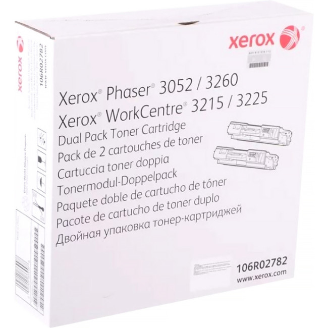 Двойная упаковка тонер-картриджей Xerox 106R02782