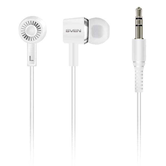 Внутриканальные стереонаушники SVEN E-110, белый Sven E-110