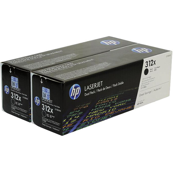 Тонер-картридж HP 312X Black Dual Pak LaserJet Toner Cartridge (CF380XD)