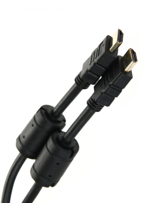 Кабель HDMI 19M/M ver:1.4+3D, 1,8m, 2 фильтра VCOM <VHD6020D-1.8MB> Blister VCOM HDMI (m) - HDMI (m) 1.8м