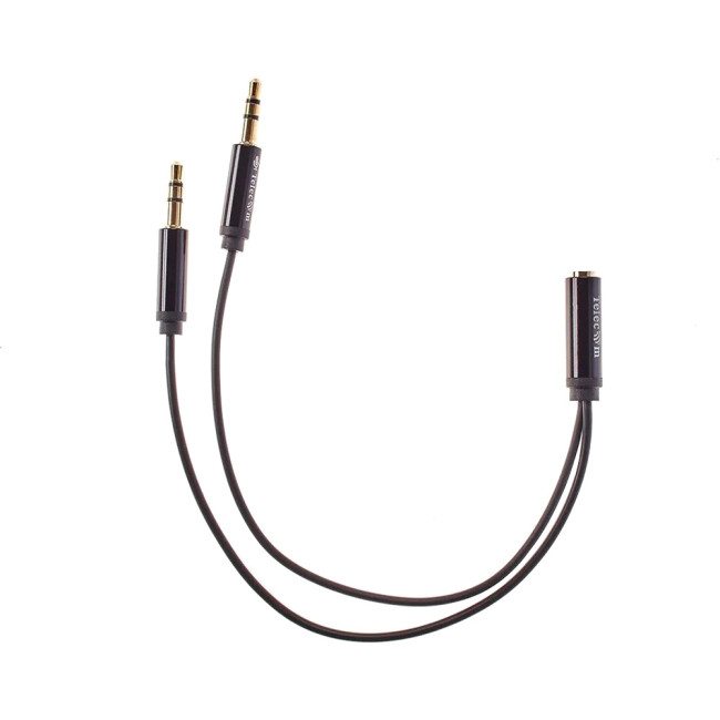 Кабель-адаптер  2*3.5ST(M)/3.5 ST(F), 0.2м, Telecom PRO <TAV205M-0.2M> VCOM TAV205M-0.2M