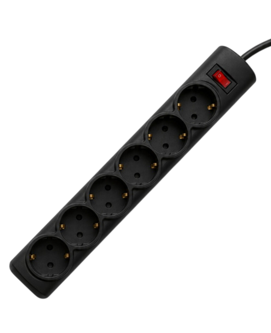 Сетевой фильтр PROGIX PG657, 6 розеток, черный, кабель 5 метров, с защитой от перегрузки, заземление, выключатель, мощность нагрузки 2200Вт, размер 320 х 50 х 40мм, сечение кабеля 3 х 0.75кв.мм. PROGIX PG657 Сетевой фильтр PROGIX PG657, 6 розеток, черный, кабель 5 метров, с защитой от перегрузки, заземление, выключатель, мощность нагрузки 2200Вт, размер 320 х 50 х 40мм, сечение кабеля 3 х 0.75кв.мм. PROGIX PG657