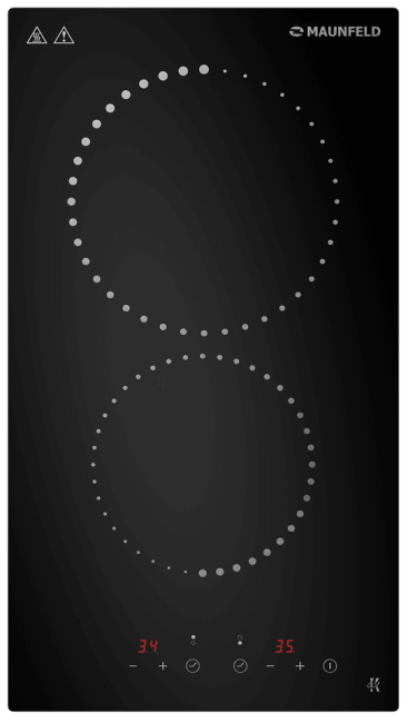Электрическая домино MAUNFELD MAUNFELD CVCE292PBK Электрическая домино MAUNFELD MAUNFELD CVCE292PBK