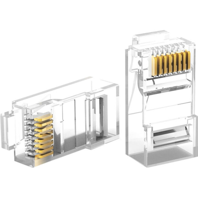 Коннектор Vention RJ45 (8p8c), cat. 5, под витую пару (10шт.) Vention VBSJT-5U Коннектор Vention RJ45 (8p8c), cat. 5, под витую пару (10шт.) Vention VBSJT-5U