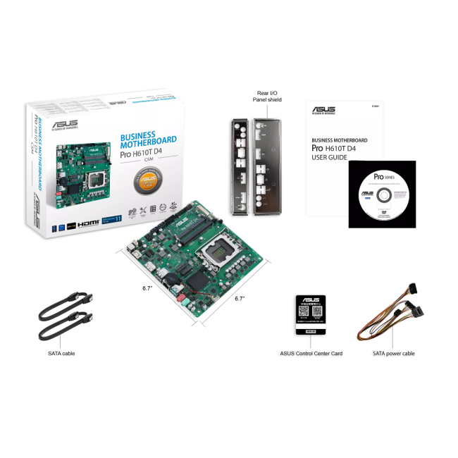 Материнская плата ASUS PRO H610T D4-CSM