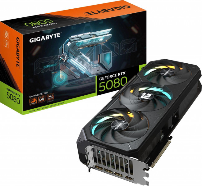 Видеокарта Gigabyte GV-N5080GAMING OC-16GD 1.0 Видеокарта Gigabyte GV-N5080GAMING OC-16GD 1.0
