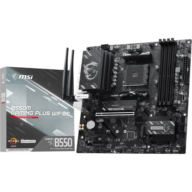 Материнская плата MSI B550M GAMING PLUS WIFI6E Материнская плата MSI B550M GAMING PLUS WIFI6E