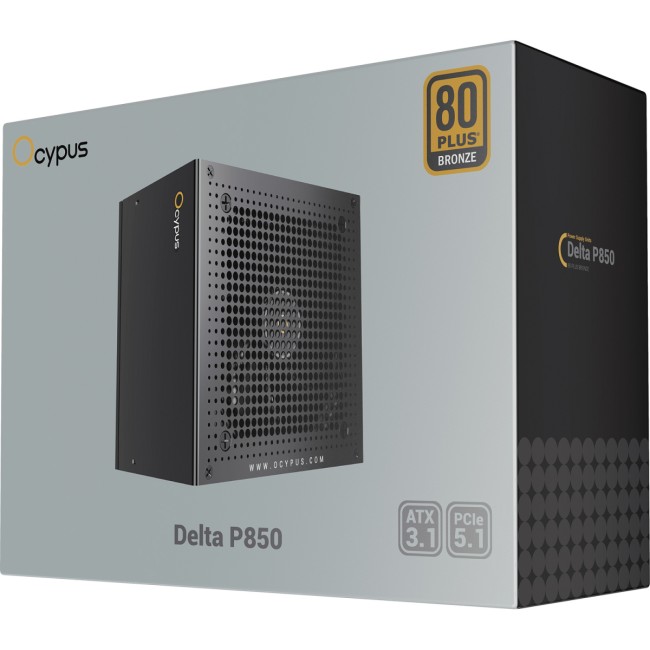 Блок питания ПК Ocypus Delta-P850-B1FDBK024X-EU Блок питания ПК Ocypus Delta-P850-B1FDBK024X-EU