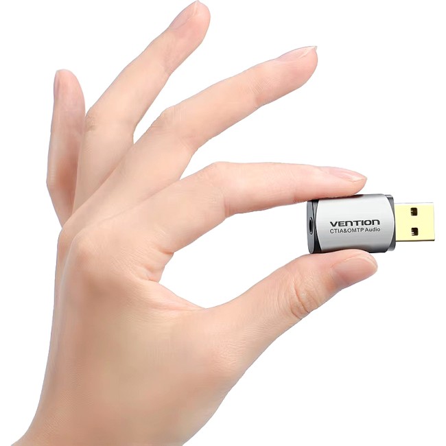 Внешняя звуковая карта Vention USB Серая Vention CDLH0 Внешняя звуковая карта Vention USB Серая Vention CDLH0