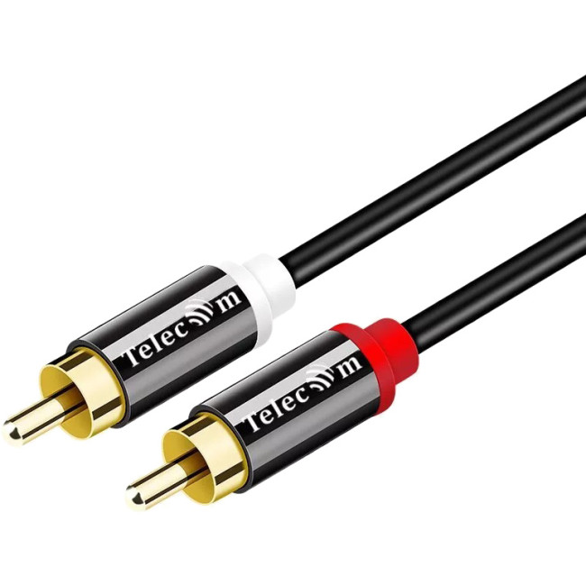 Кабель соединит 2xRCA (M) - 2xRCA (M),1.5m, TelecomPRO <TAV7158M-1.5M> VCOM TAV7158M-1.5M