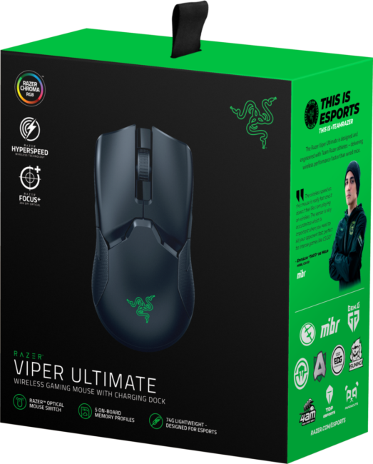Игровая мышь Razer Viper Ultimate & Mouse Dock Razer Viper Ultimate
